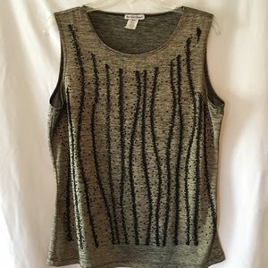 BLEEKER & Mc DONALD  SIZE L  Bronze with black beads design